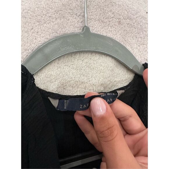 Black womens top Zara size S - Picture 4 of 4